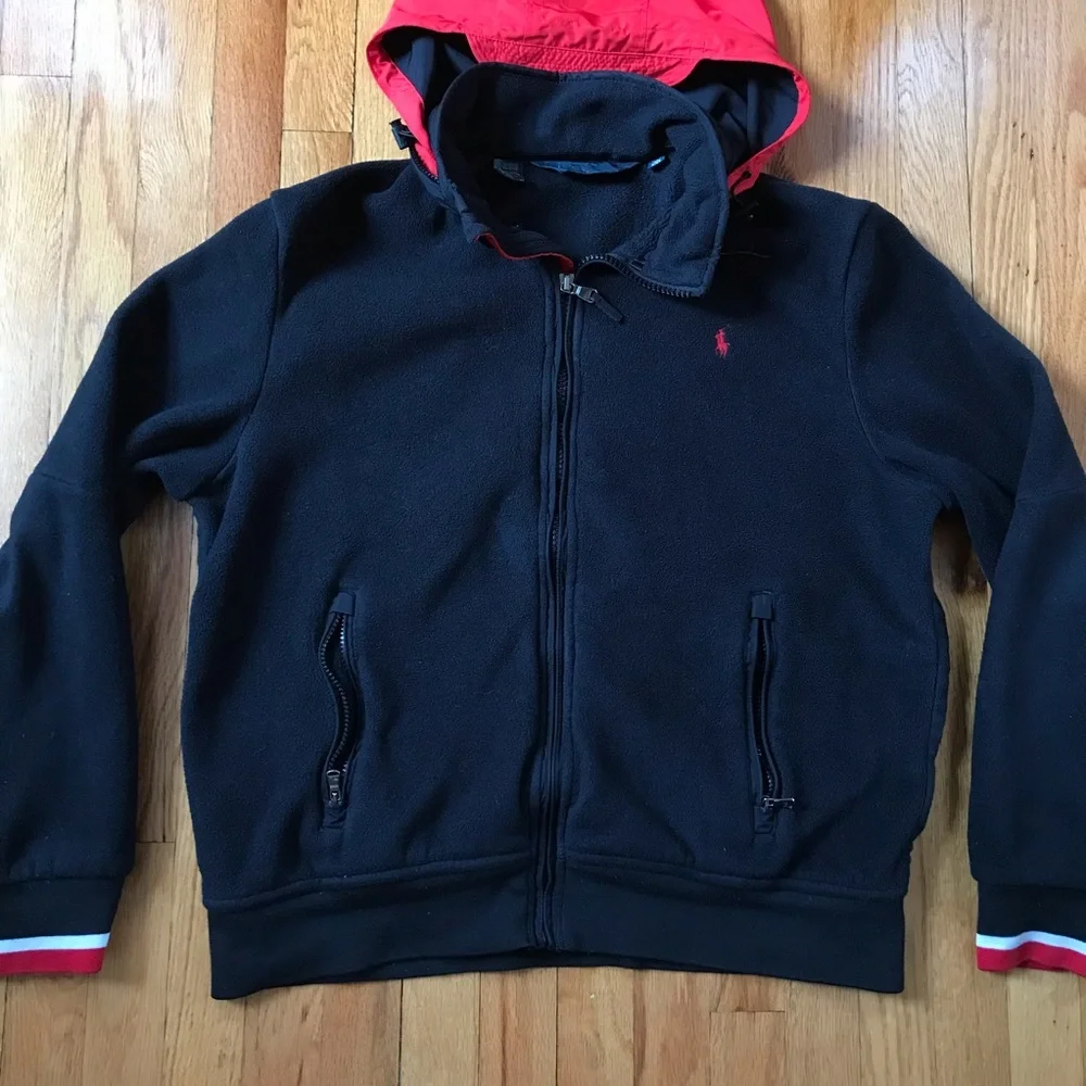 Polo by Ralph Lauren Black Fleece Full Zip Jacket XXL